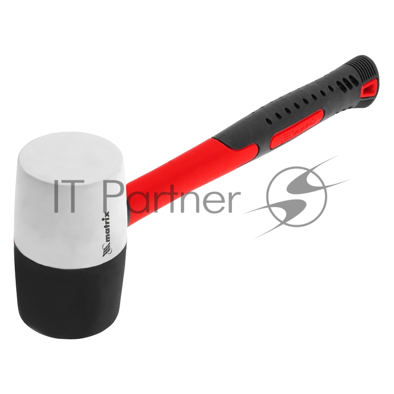 Киянка резиновая, 680 г, черно-белая резина, фибергласовая рукоятка// Matrix