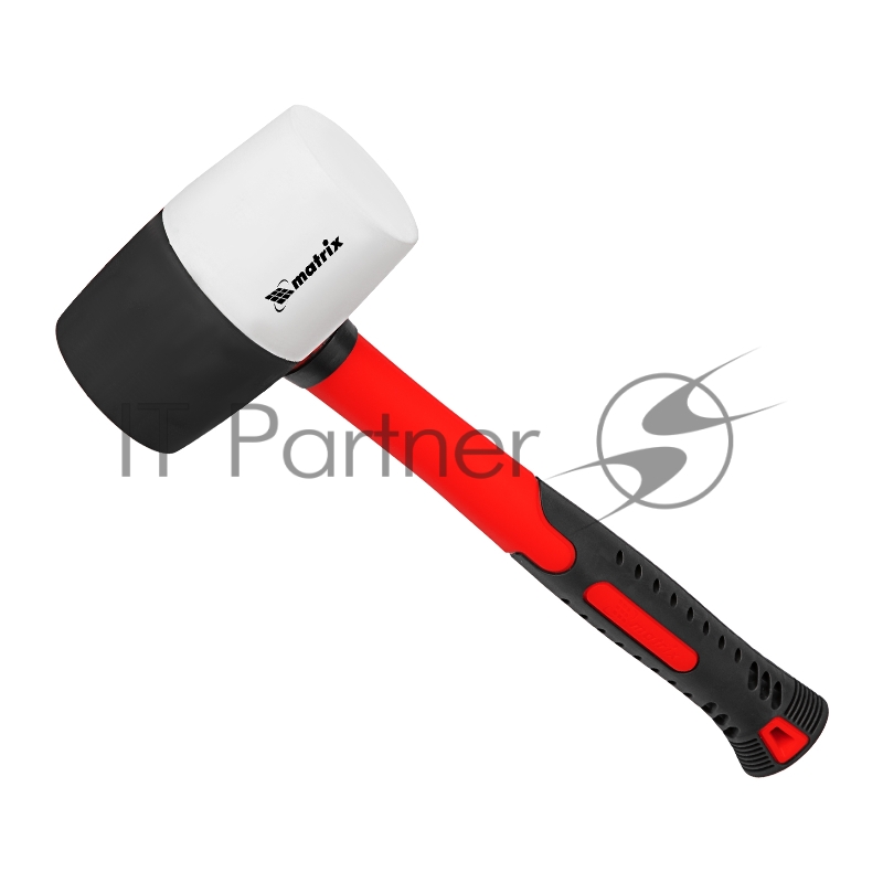 Киянка резиновая, 680 г, черно-белая резина, фибергласовая рукоятка// Matrix