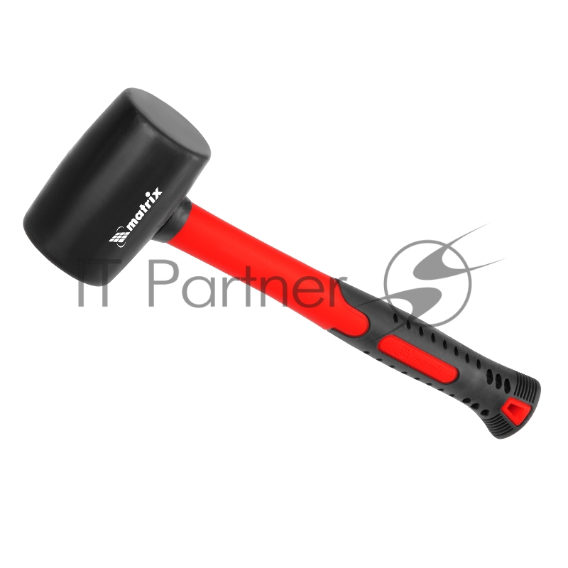 Киянка резиновая, 225 г, черная резина, фибергласовая рукоятка// Matrix