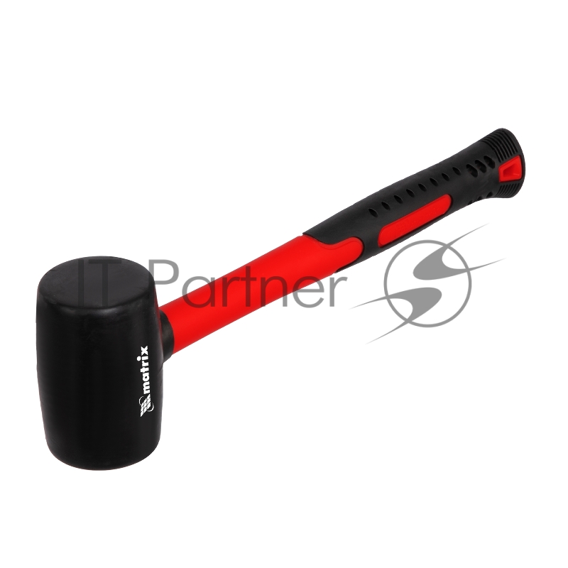Киянка резиновая, 225 г, черная резина, фибергласовая рукоятка// Matrix