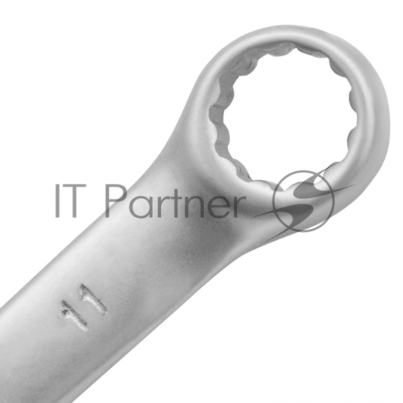 Ключ комбинированный, 11 мм, CrV, матовый хром// Matrix