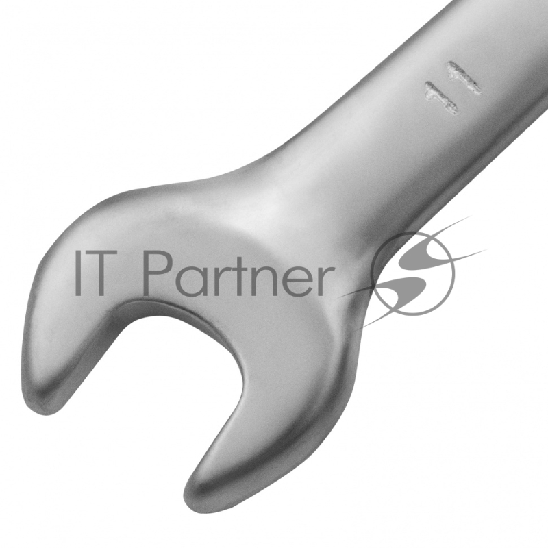 Ключ комбинированный, 11 мм, CrV, матовый хром// Matrix