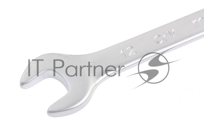 Ключ комбинированный, 12 мм, CrV, матовый хром// Matrix