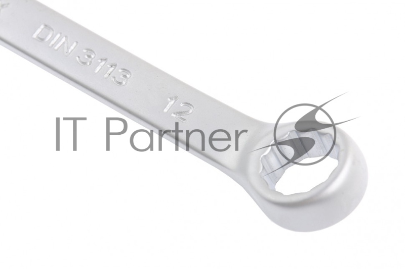 Ключ комбинированный, 12 мм, CrV, матовый хром// Matrix