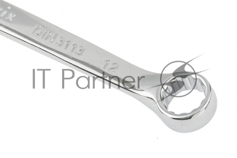 Ключ комбинированный, 12 мм, CrV, полированный хром// Matrix