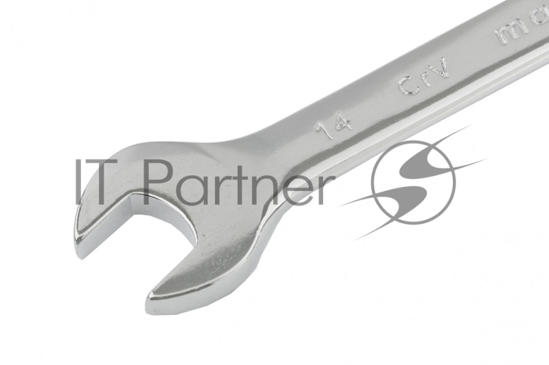Ключ комбинированный, 14 мм, CrV, полированный хром// Matrix