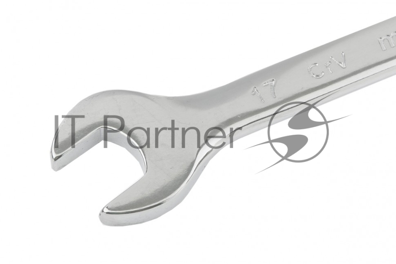 Ключ комбинированный, 17 мм, CrV, полированный хром// Matrix