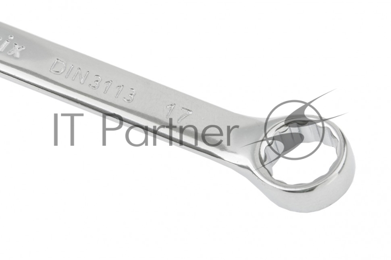 Ключ комбинированный, 17 мм, CrV, полированный хром// Matrix