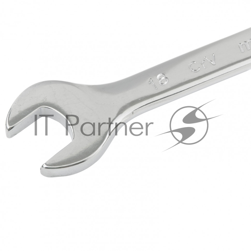 Ключ комбинированный, 18 мм, CrV, полированный хром// Matrix