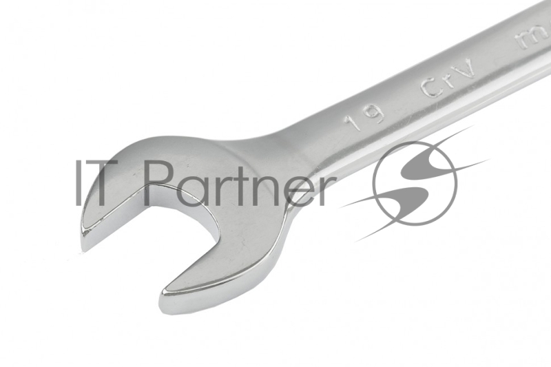 Ключ комбинированный, 19 мм, CrV, полированный хром// Matrix