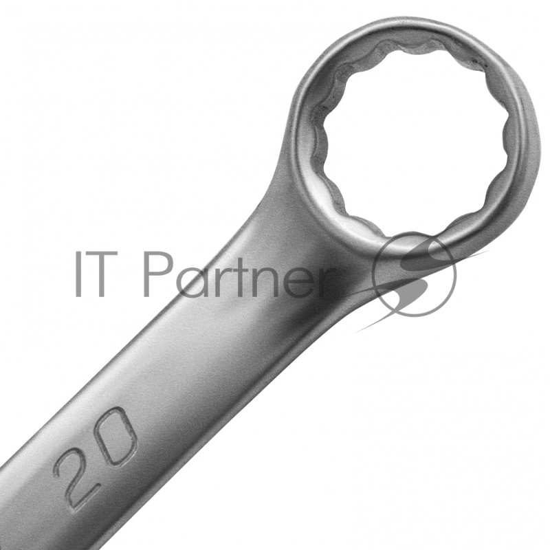 Ключ комбинированный, 20 мм, CrV, матовый хром// Matrix