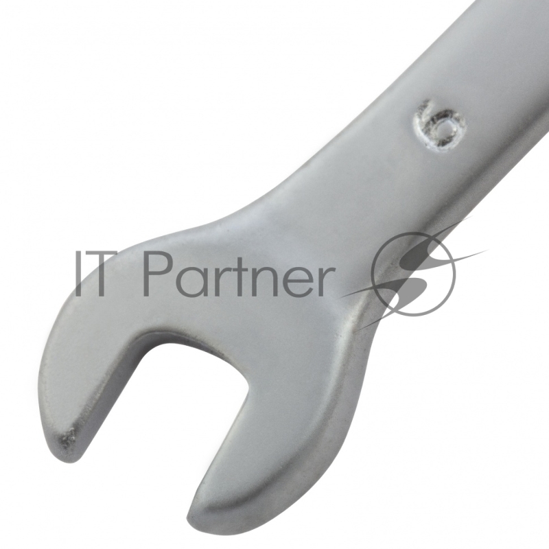 Ключ комбинированный, 6 мм, CrV, матовый хром// Matrix