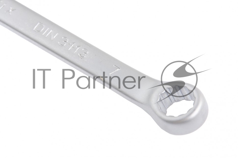 Ключ комбинированный, 7 мм, CrV, матовый хром// Matrix