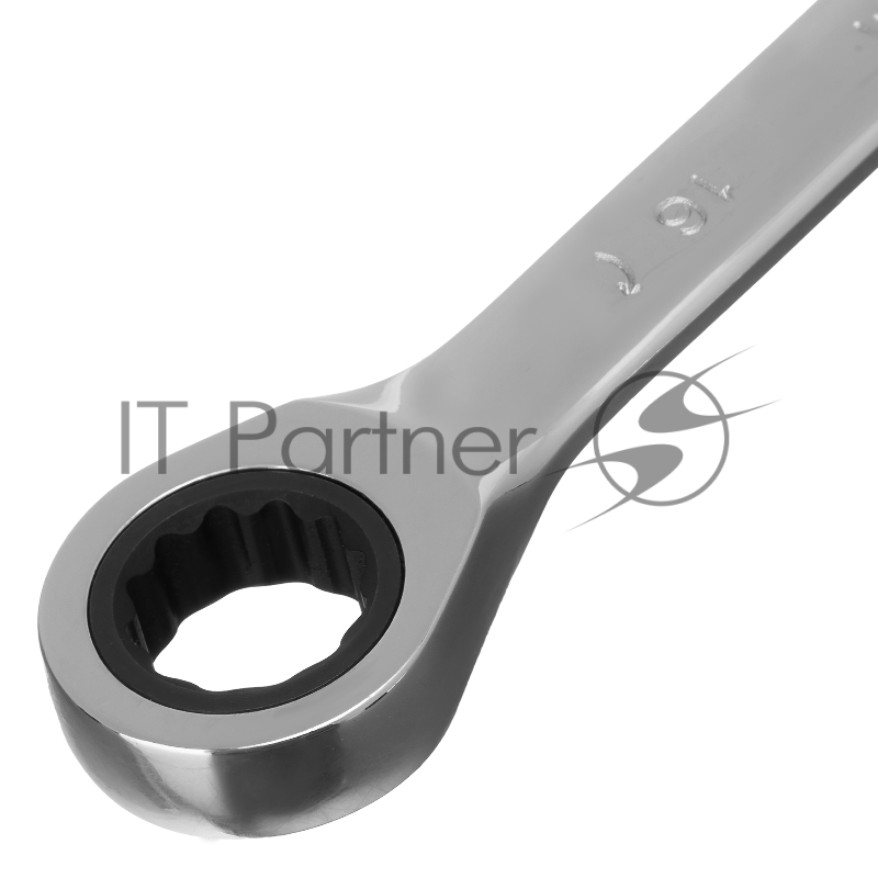 Ключ комбинированный трещоточный, 16мм, CrV, зеркальный хром// Matrix