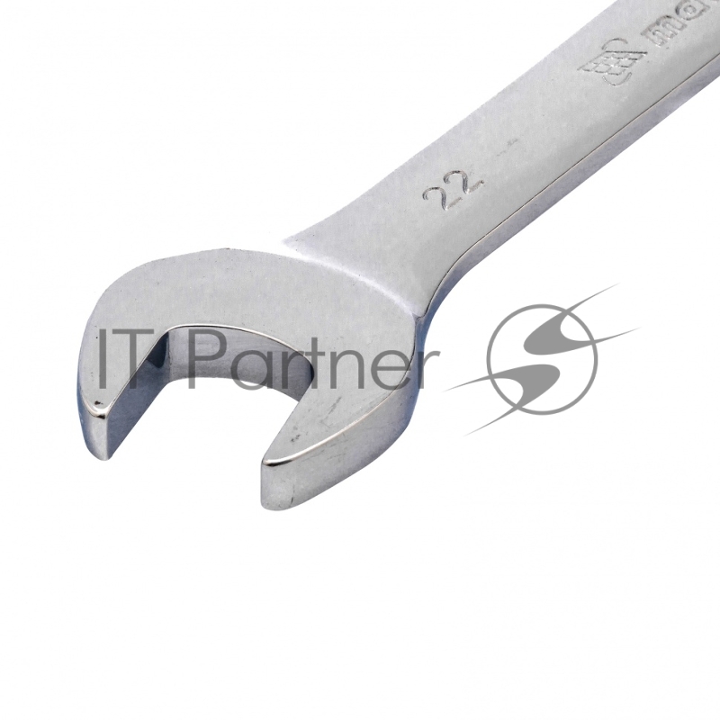 Ключ комбинированный трещоточный, 22 мм, CrV зеркальный хром// Matrix