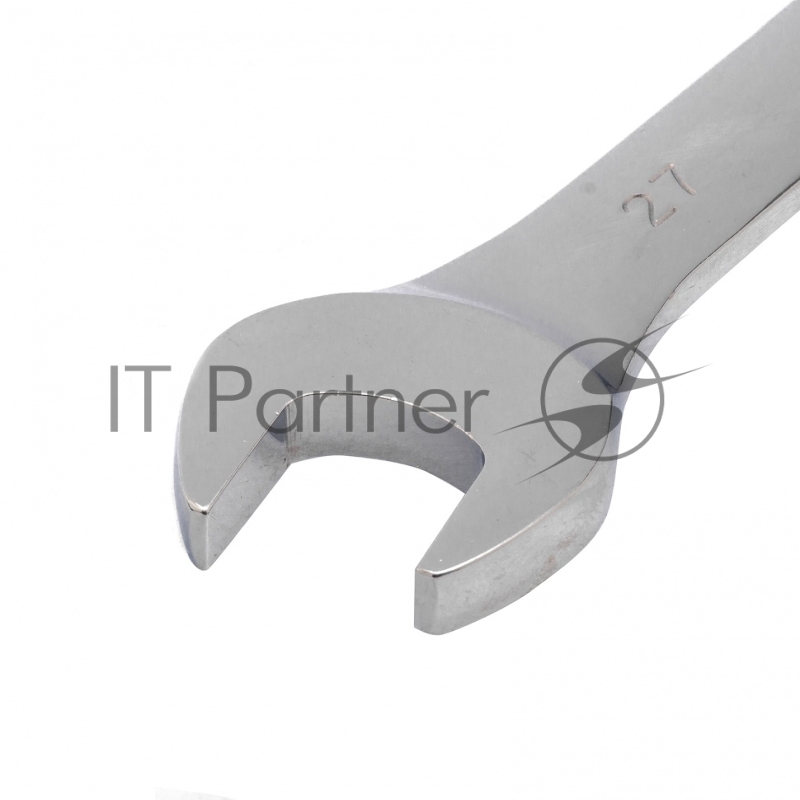 Ключ комбинированный трещоточный, 27 мм, CrV зеркальный хром// Matrix