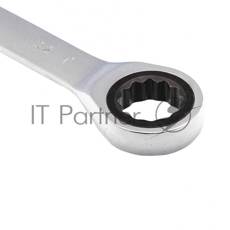 Ключ комбинированный трещоточный, 32мм, CrV зеркальный хром// Matrix