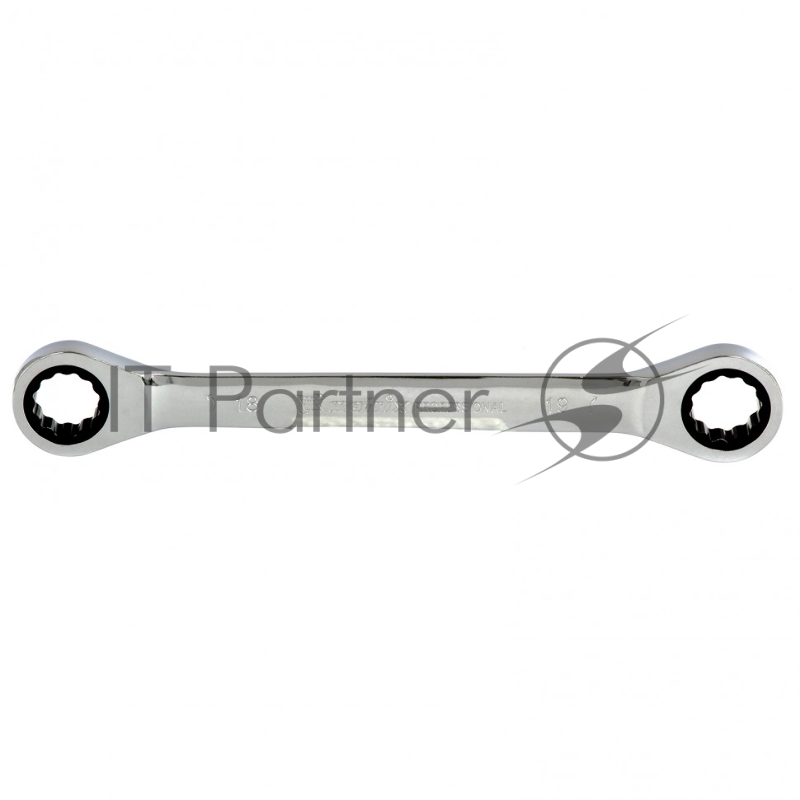 Ключ накидной трещоточный, 18х19мм, CrV, зеркальный хром// Matrix