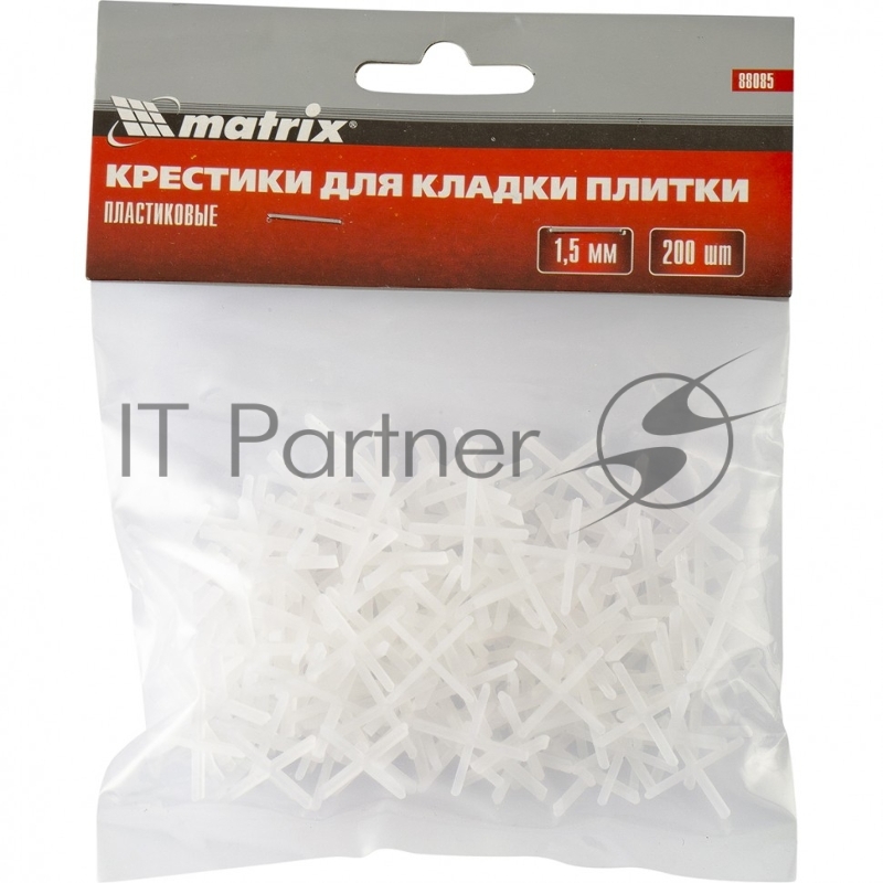 Крестики, 1,5 мм, для кладки плитки, 200 шт.// Matrix
