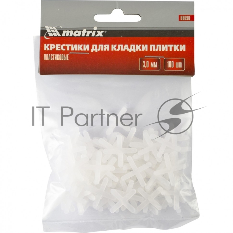 Крестики, 3,0 мм, для кладки плитки, 100 шт.// Matrix