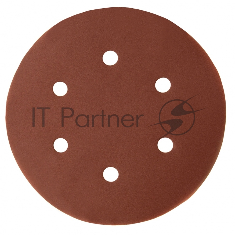 Круг абразивный на ворсовой подложке под липучку, перфорированный, P 220, 150 мм, 5 шт.// Matrix