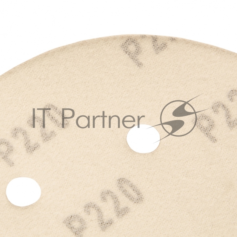 Круг абразивный на ворсовой подложке под липучку, перфорированный, P 220, 150 мм, 5 шт.// Matrix