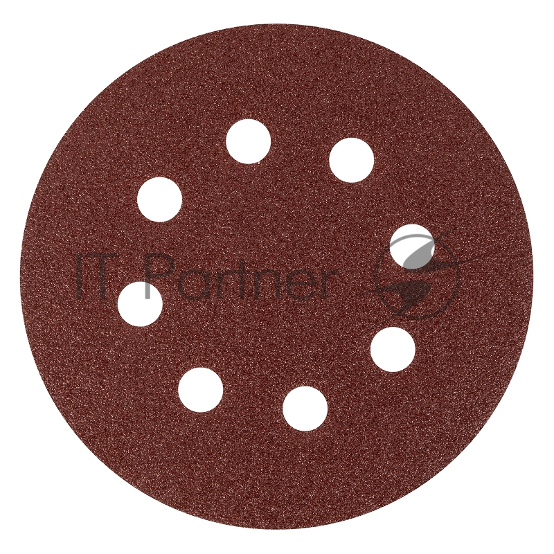 Круг абразивный на ворсовой подложке под липучку, перфорированный, P 60, 125 мм, 5 шт.// Matrix