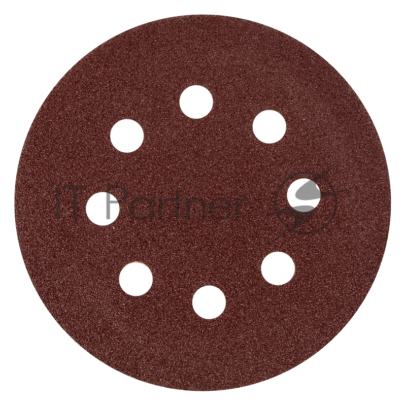 Круг абразивный на ворсовой подложке под липучку, перфорированный, P 80, 125 мм, 5 шт.// Matrix