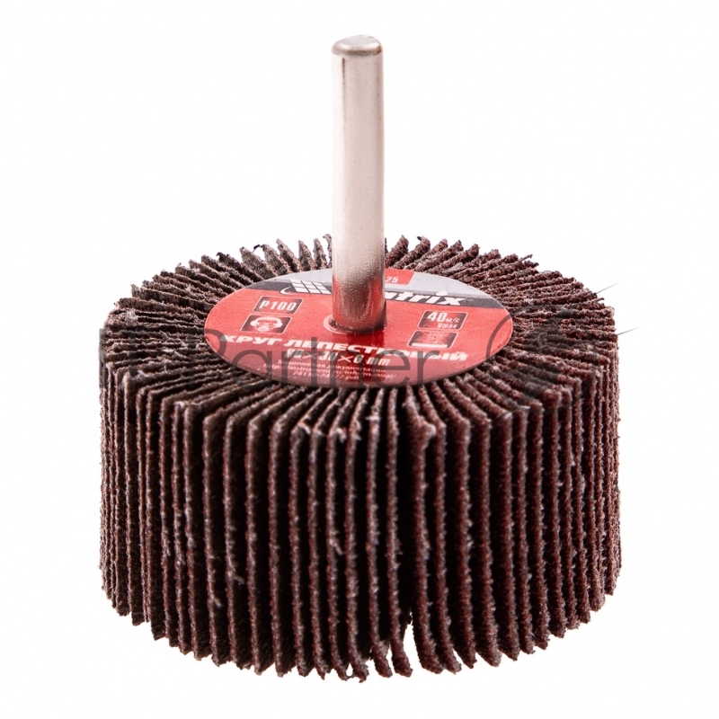 Круг лепестковый для дрели, 60 х 30 х 6 мм, Р 100// Matrix