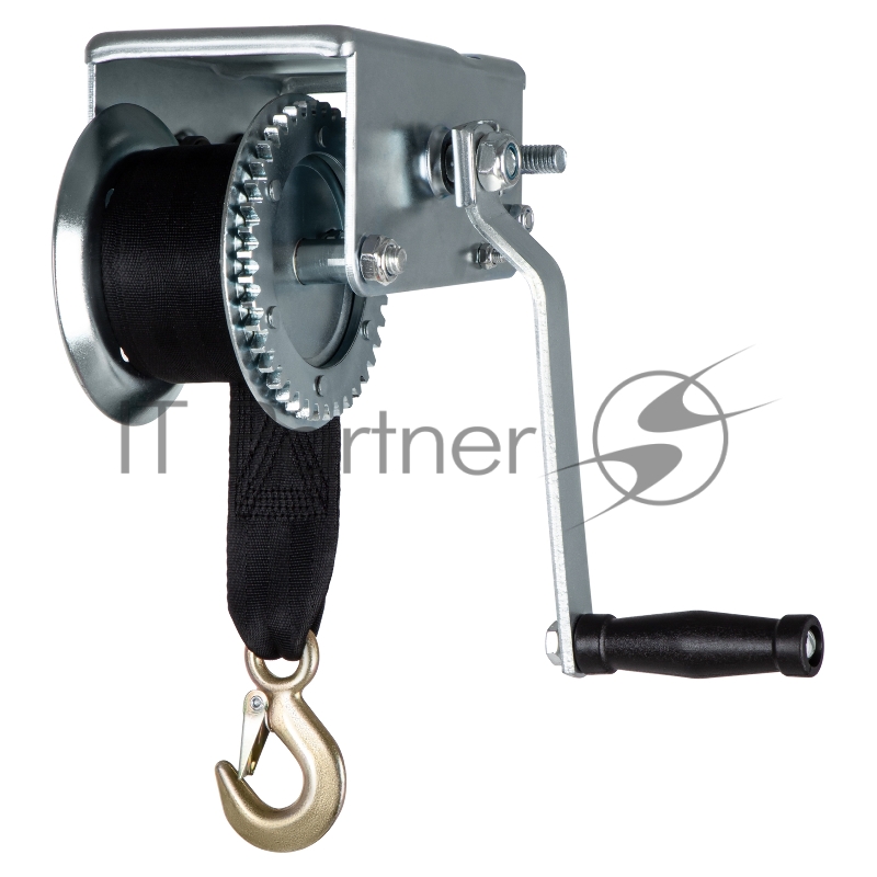 Лебедка шестеренчатая, тяга - 0,8 т, ленточная// Matrix