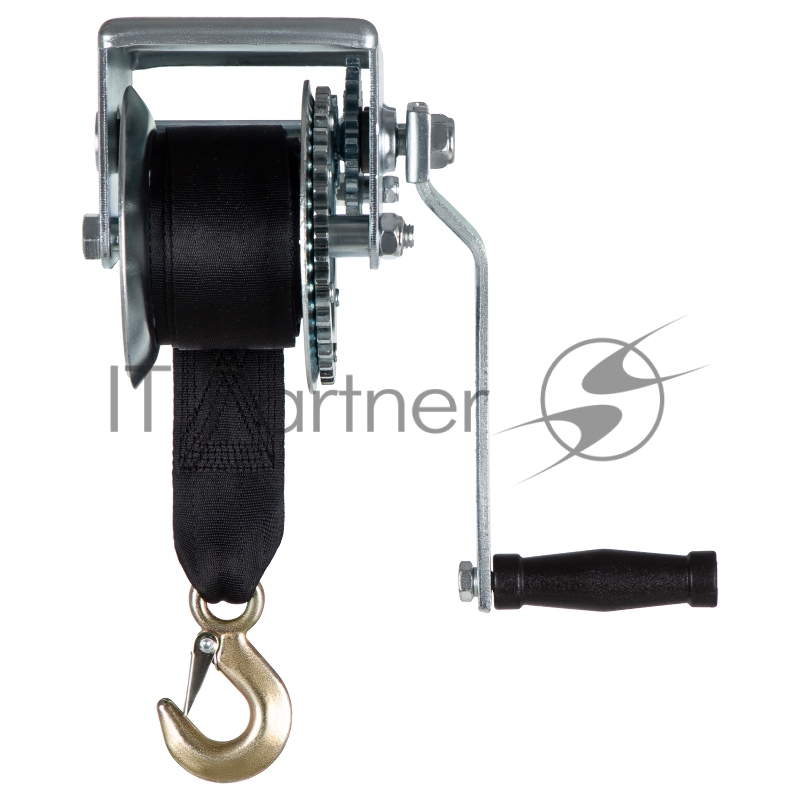 Лебедка шестеренчатая, тяга - 0,8 т, ленточная// Matrix