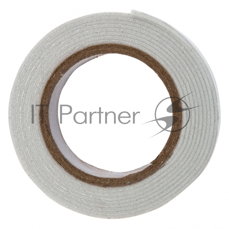 Лента клейкая на вспененной основе, двусторонняя, белая, 19ммх1,5м// Matrix