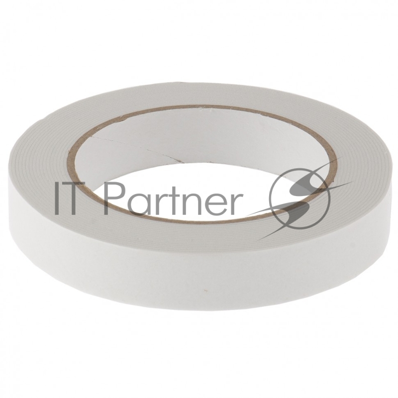 Лента клейкая на вспененной основе, двусторонняя, белая, 19 мм х 5 м// Matrix