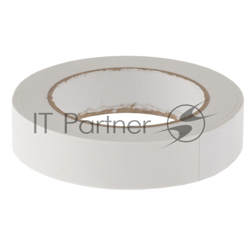 Лента клейкая на вспененной основе, двусторонняя, белая, 25 мм х 5 м// Matrix