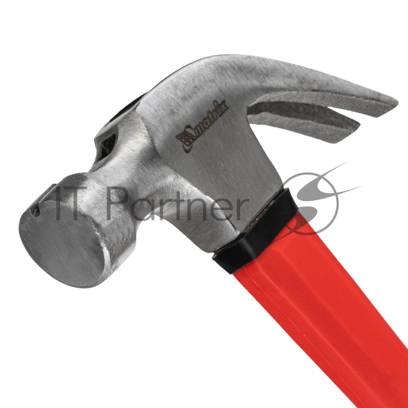 Молоток-гвоздодерoptimal,450 г,боек c магнитом,фибергласовая обрезиненная рукоятка// Matrix