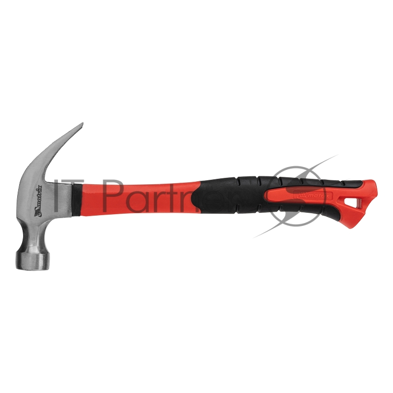 Молоток-гвоздодерoptimal,450 г,фибергласовая обрезиненная рукоятка// Matrix