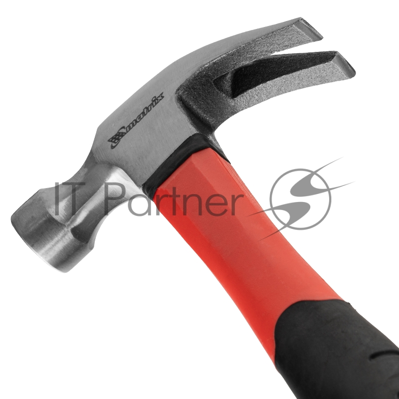 Молоток-гвоздодерoptimal,450 г,фибергласовая обрезиненная рукоятка// Matrix