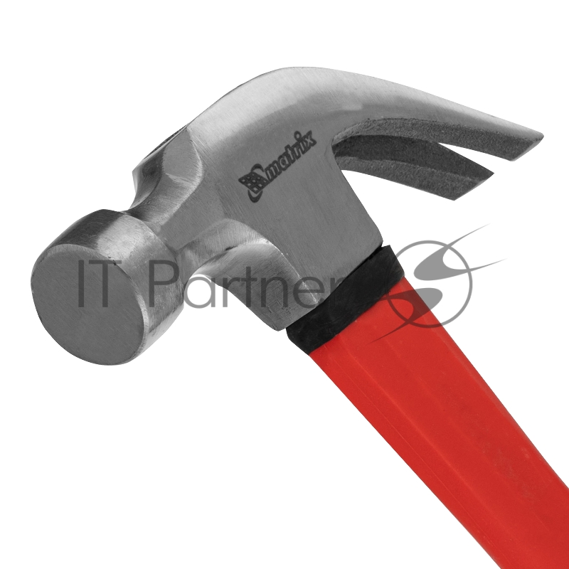 Молоток-гвоздодерoptimal,450 г,фибергласовая обрезиненная рукоятка// Matrix