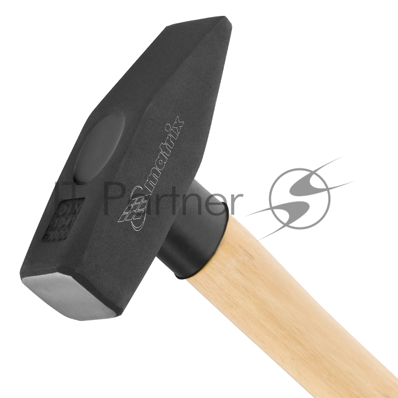 Молоток слесарный, 1000 г, квадратный боек, деревянная рукоятка// Matrix