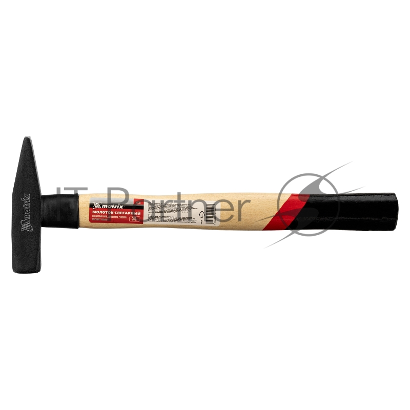 Молоток слесарный, 300 г, квадратный боек, деревянная рукоятка// Matrix