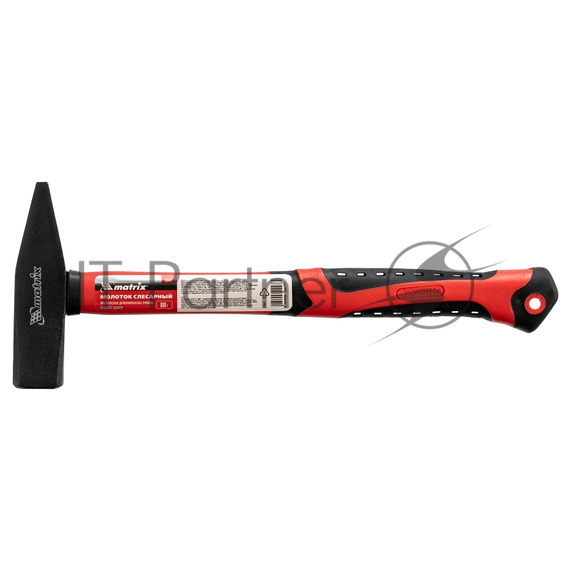 Молоток слесарный, 600 г, фибергласовая обрезиненная рукоятка// Matrix