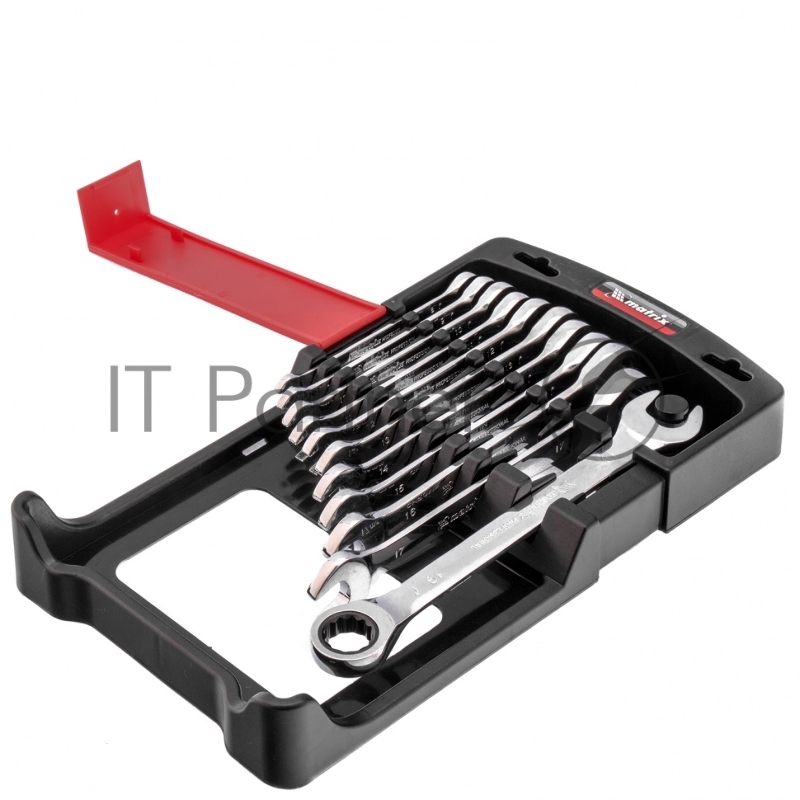 Набор ключей комбинированных, трещоточных 11 шт.// Matrix