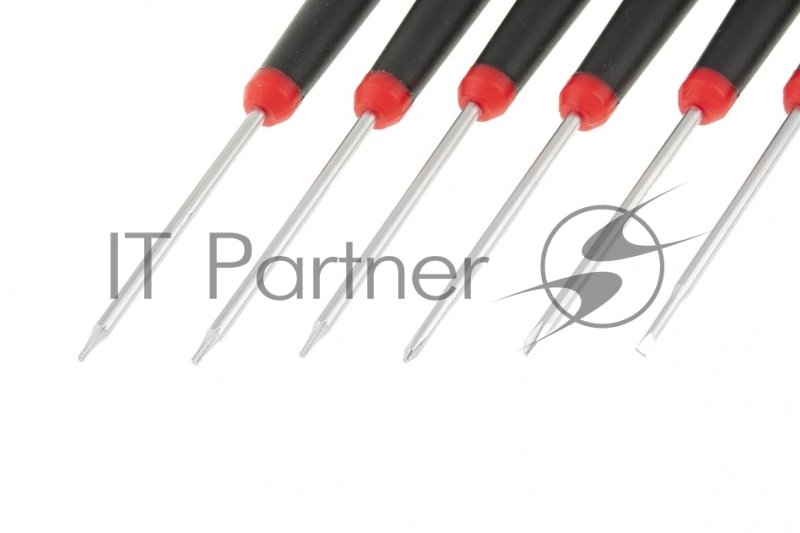 Набор отверток для точных работ Fusion, 2-компонентная рукоятка, 6 шт., в пласт. пенале// Matrix