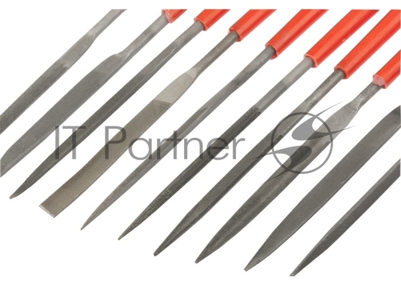 Набор надфилей, 180 х 5 мм, 10 шт., пластиковые рукоятки// Matrix