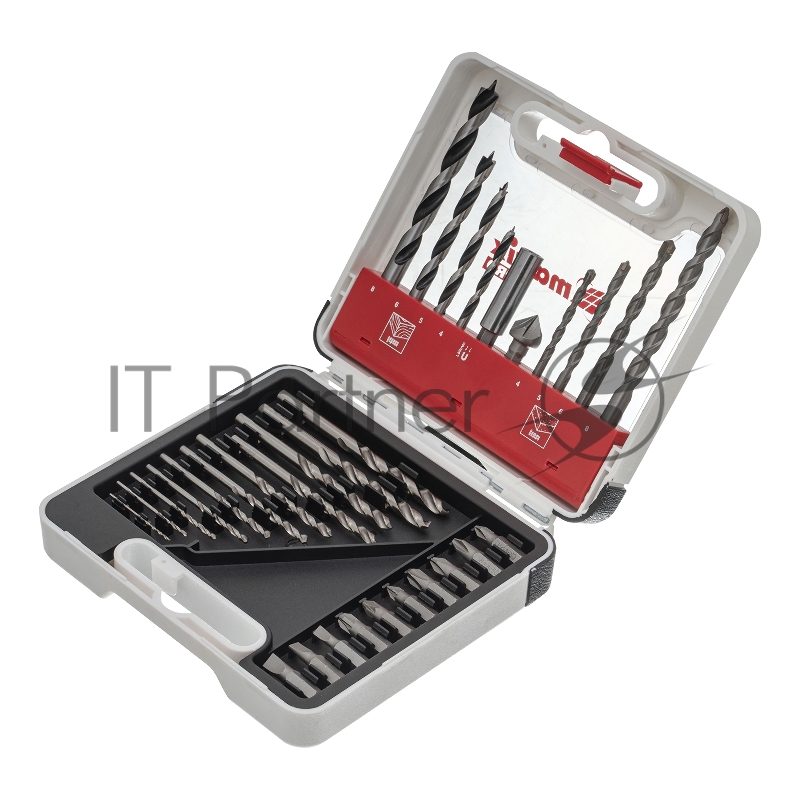 Набор сверл комб., мет.1-6мм,бетон 4-8мм,дер.4-8 мм,биты 10шт,адап., зенковка, 31пр., PRO// Matrix