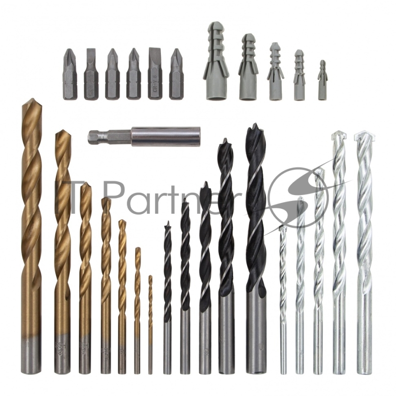 Набор сверл комбинированный (бетон 4-10мм, мет. 2-10мм, дер. 4-10мм, дюбеля) 300пр.// Matrix