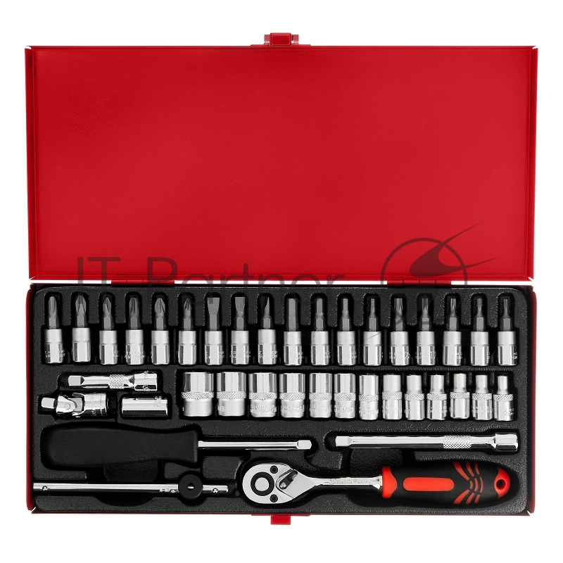 Набор слесарно-монтажный с квадратом 1/4, 38 предм.// Matrix