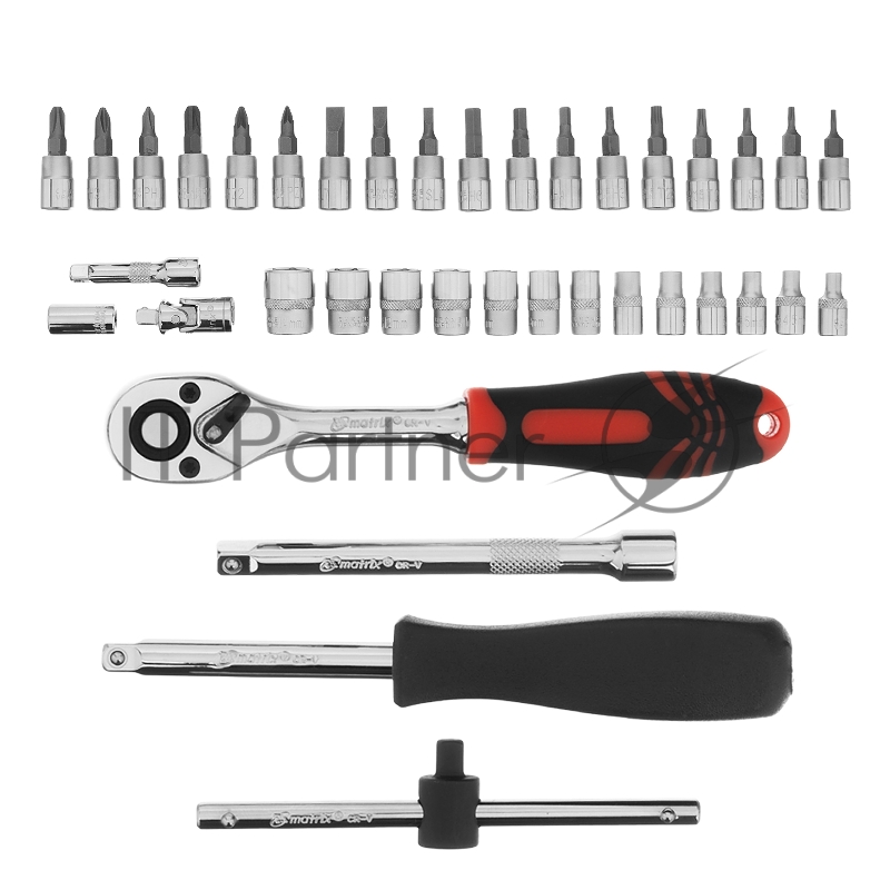 Набор слесарно-монтажный с квадратом 1/4, 38 предм.// Matrix