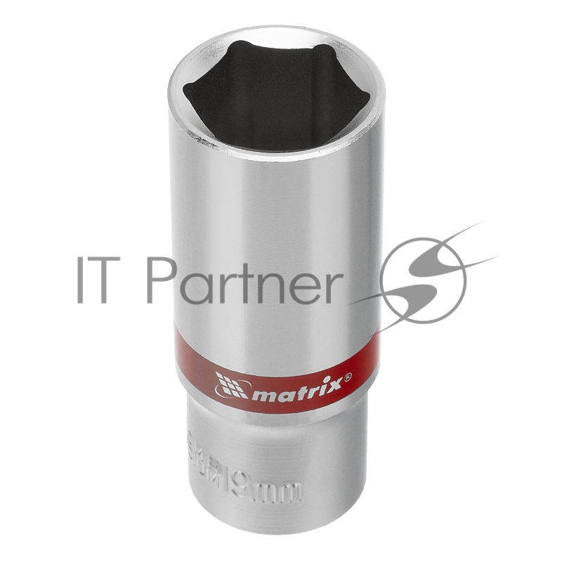 Набор удлиненных торцевых головок 3/8, 6-ти гр., CrV, 10шт., 8-19мм// Matrix
