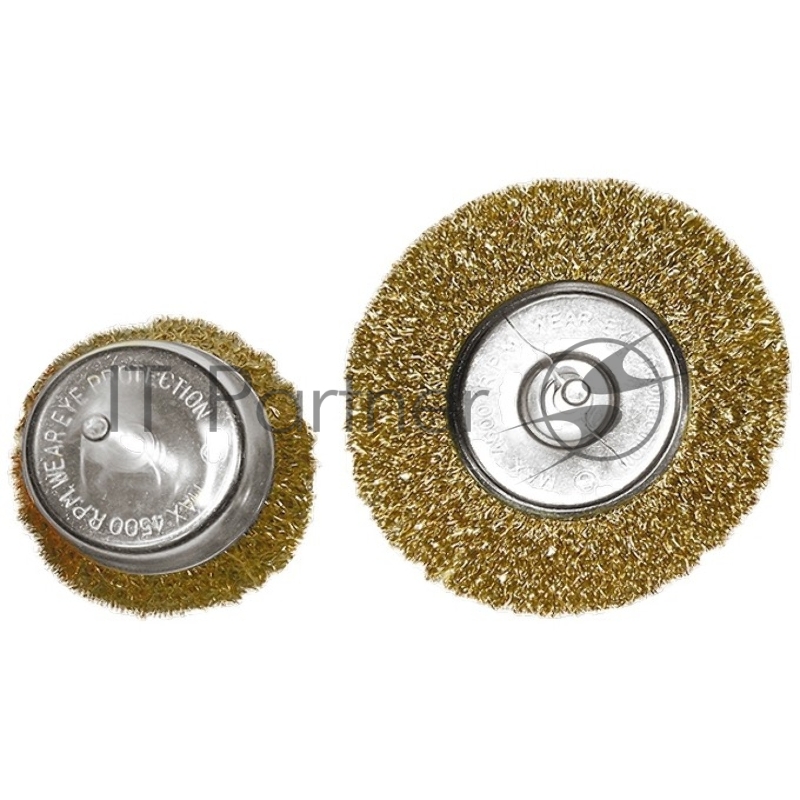 Набор щеток для дрели, 2 шт., 1 Плоская 100 мм, 1 Чашка 75 мм, со шпильками// Matrix